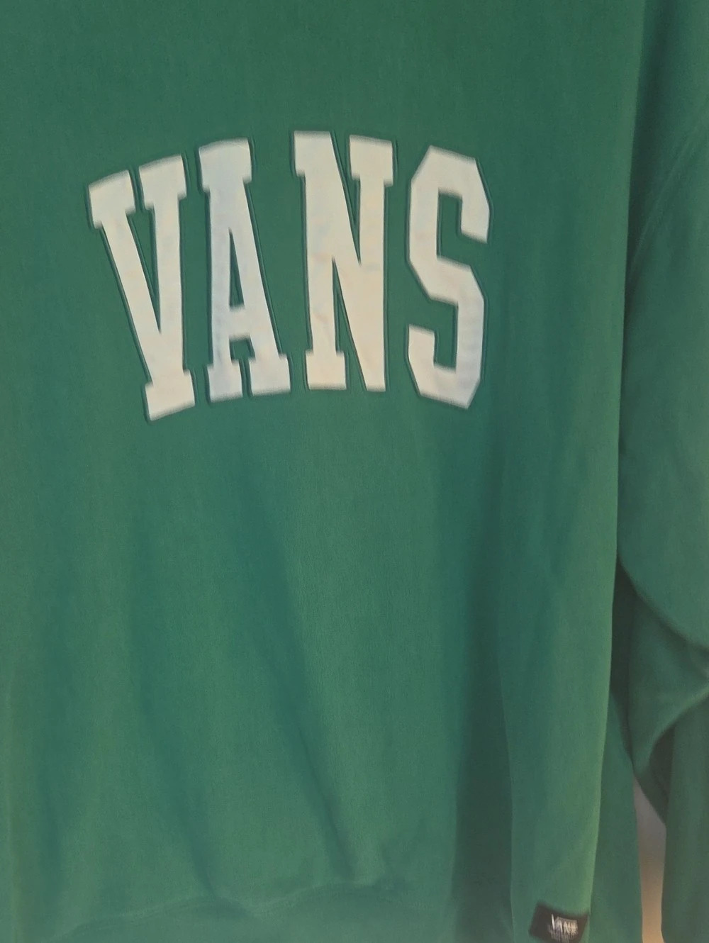Vans Varsity Pullover Crew Neck Sweatshirt Green - Picture 3 of 8